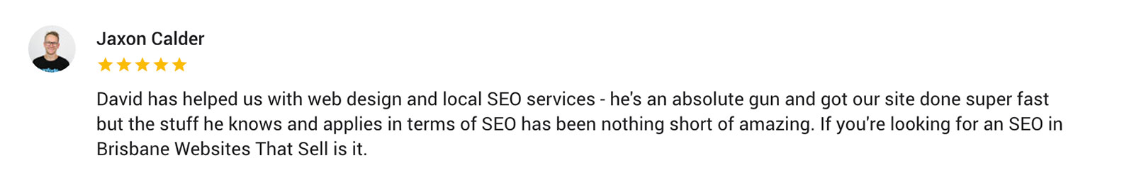 Jaxon Calder - Search Engine Optimisation clients