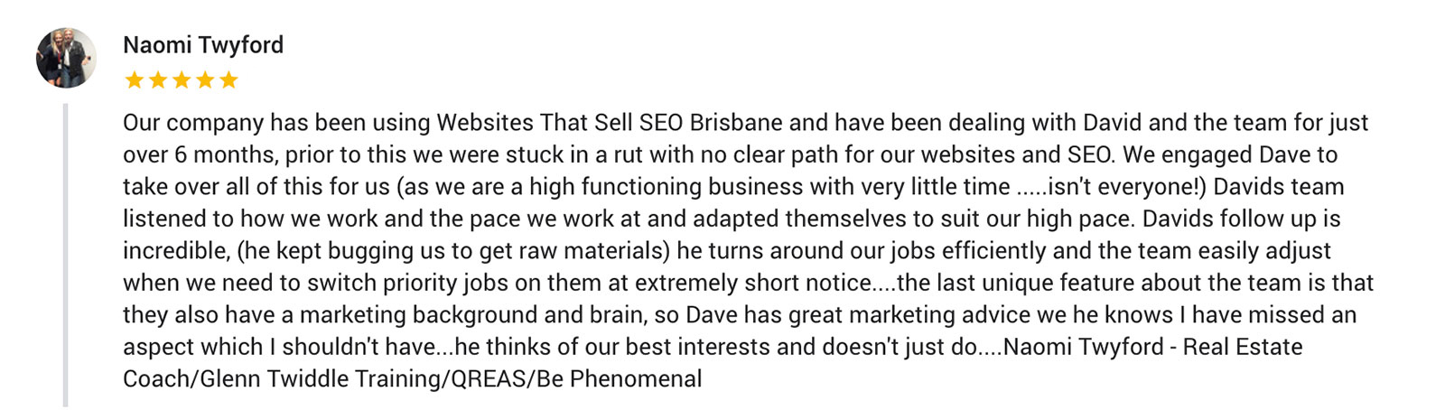 Naomi Twyford - highly recommended SEO businesses