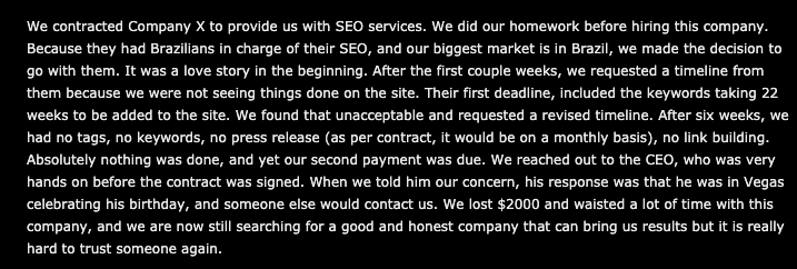 SEO Horror Story 5