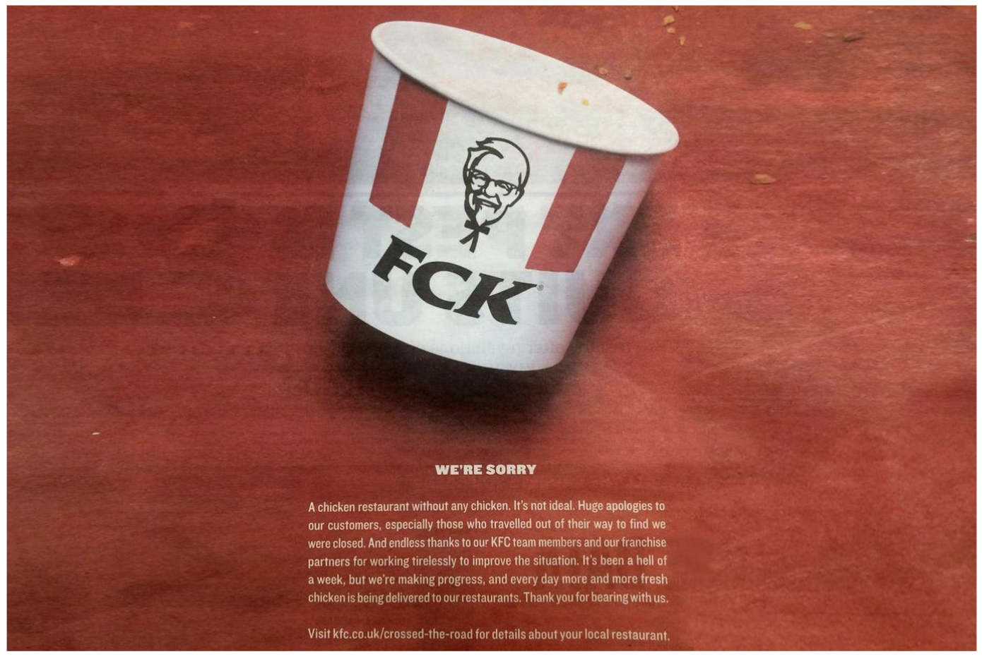 Example of KFC handling reputation management
