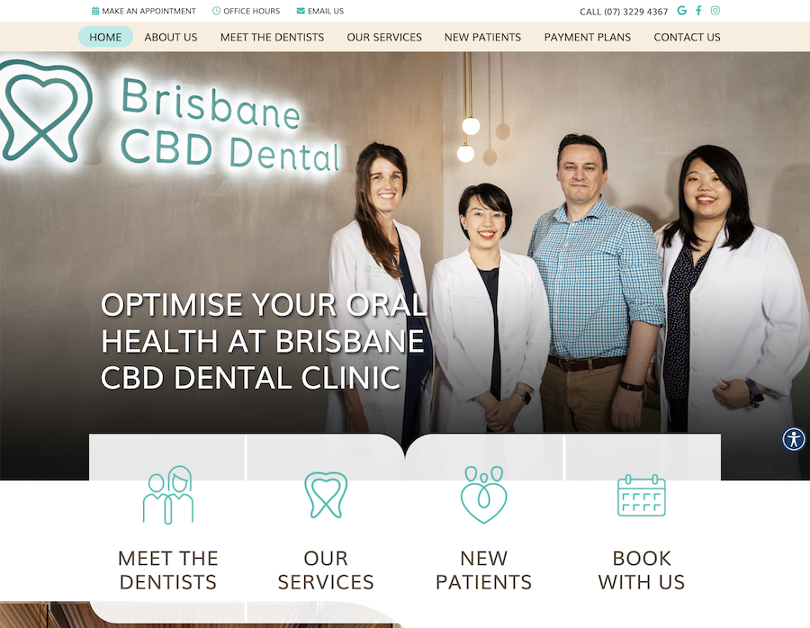 dentist website example