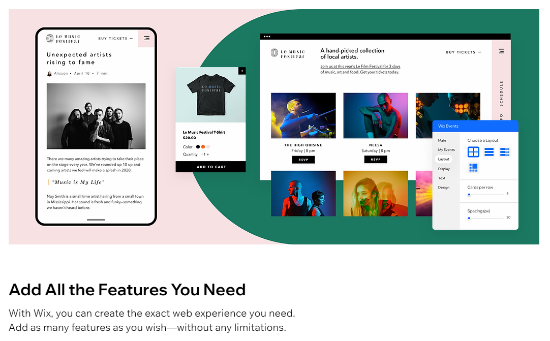 wix features