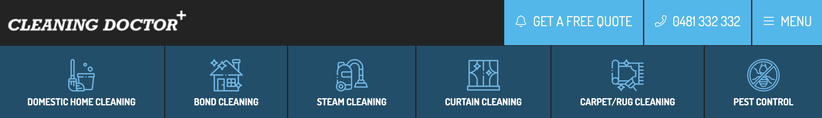 Cleaning Company Header