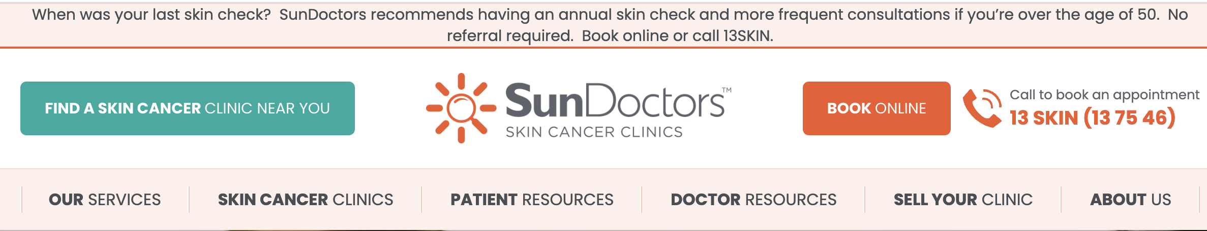 Skin Clinic Header