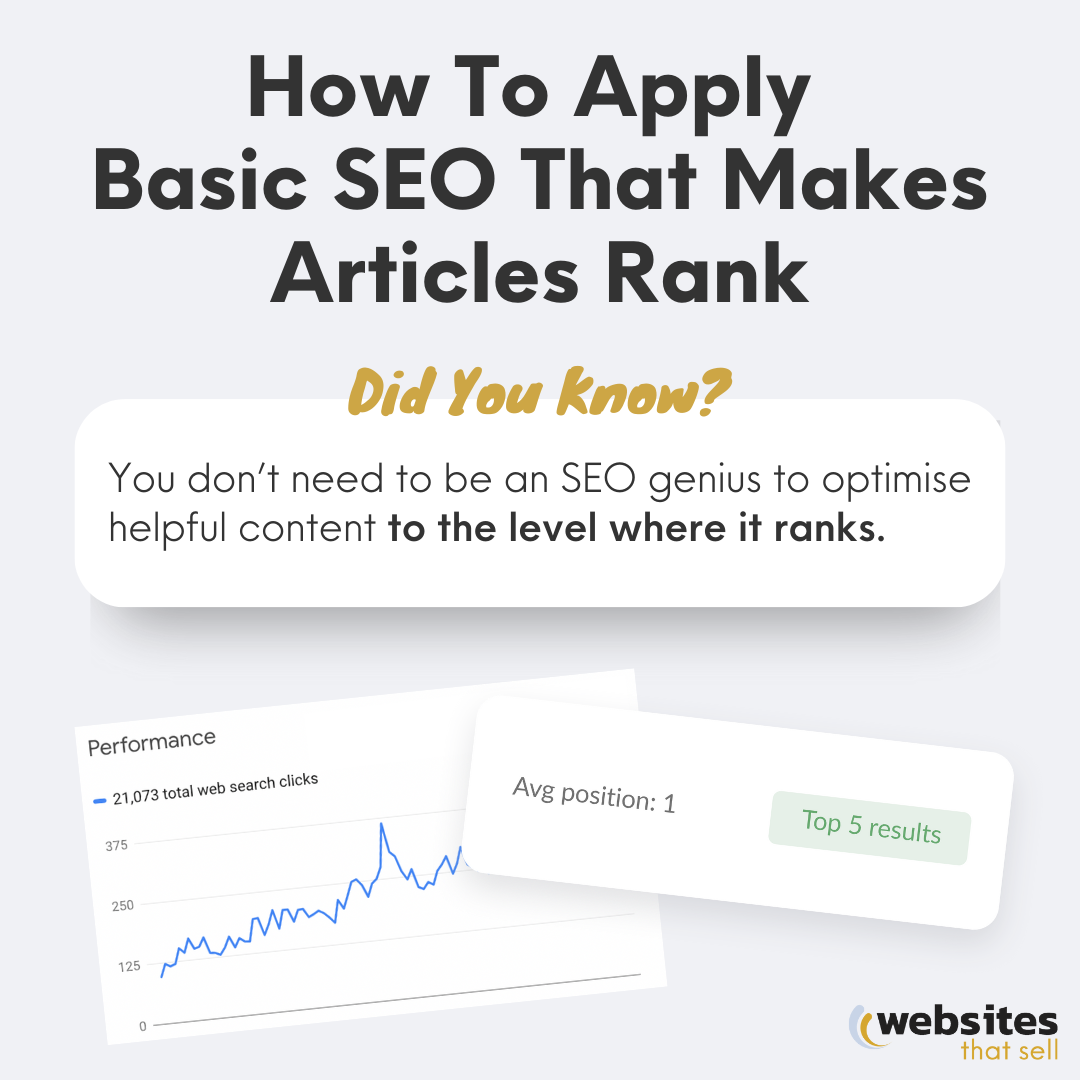 How To Apply Basic SEO That Makes Articles Rank