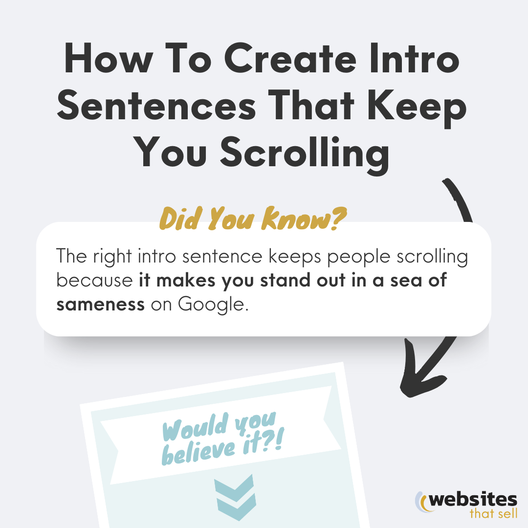 How To Create Intro Sentences That Keep Readers Scrolling