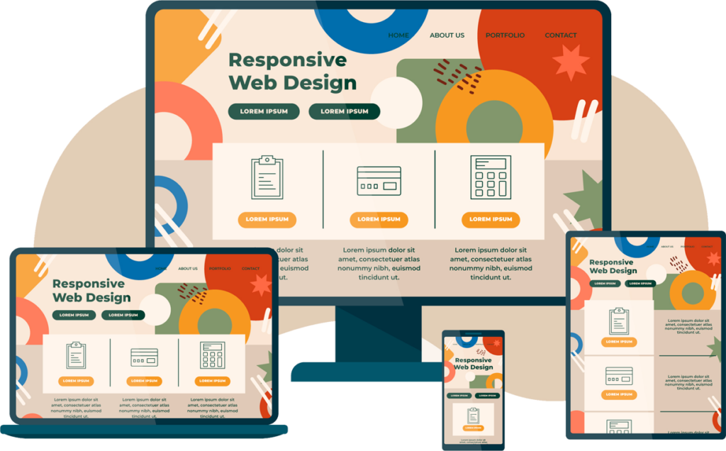 Responsive dashboard design on various devices