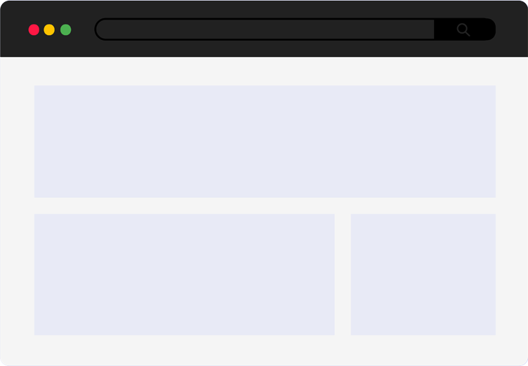 Blank web browser